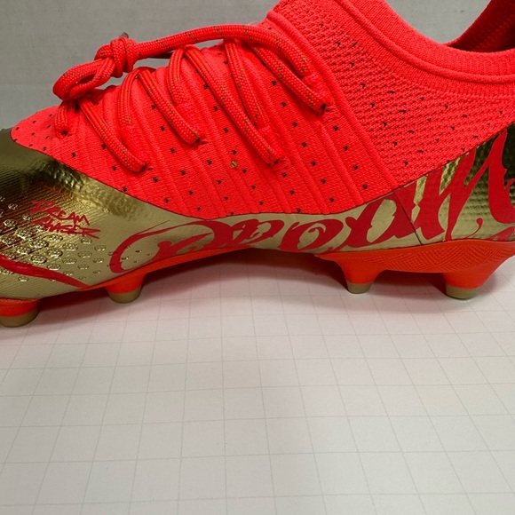 New Puma Future Z 2.4 Neymar JR FG AG Coral Gold Soccer Cleat Men’s 7 - Picture 12 of 13
